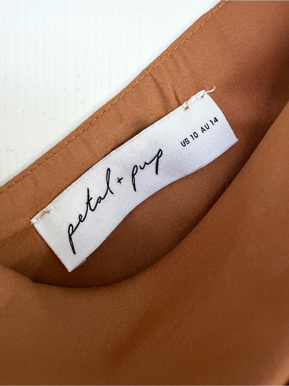 Petal & Pup Rust-Brown Cowl Neck Camisole - Picture 2 of 4